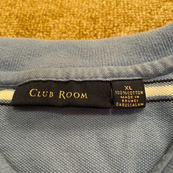 Club Room Polo Blue With Stripes Size XL - Picture 2 of 3